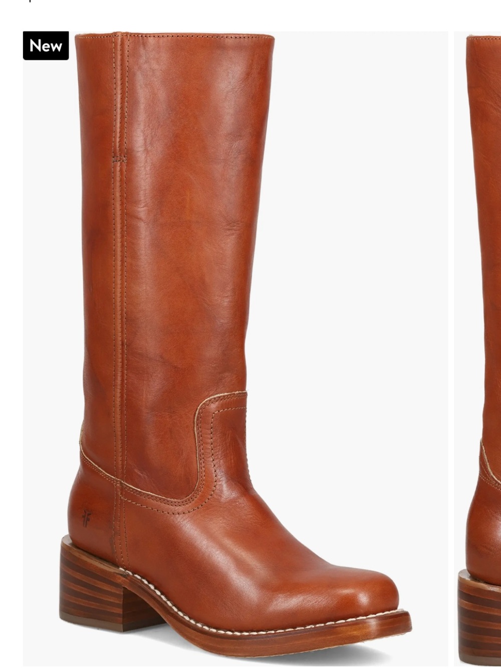 Frye Knee High Campus Boots in Saddle